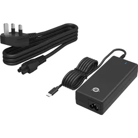 Conceptronic Ladegerät 1Port GaN USB PD Desktop-Ladegerät, Integriertes USB-C-Kabel, UK-Stecker
