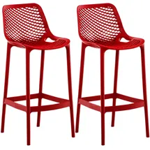 CLP Barhocker 2er Set 0 x 0 x 0 cm rot