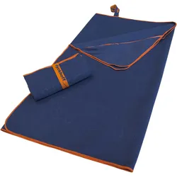 Sporthandtuch DYCKHOFF "Mikrofaser Sporttuch", blau (nachtblau), B:80cm L:180cm, Microfaser, Obermaterial: 90% Polyester, 10% Polyamid, Handtücher (Packung)