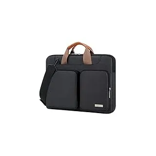 Lacdo 360° Rundumschutz Laptoptasche Hülle für 15 Zoll Neu MacBook Air M5/A3448 2026, M4 A3241 2025/M3 A3114/M2 A2941 2024-2023, 15 Zoll MacBook Pro A1990 A1707, Dell XPS 15 Plus 2022-2020, Schwarz