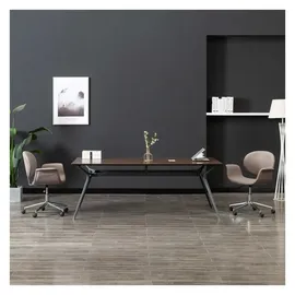vidaXL Esszimmerstuhl Drehbar Taupe Stoff