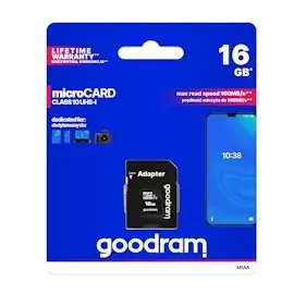 GoodRam microSDHC 16GB Class 10 UHS-I + SD-Adapter