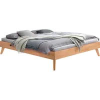 Hasena Massivholzbett Calvari 200 x cm Holz Eiche Bianco