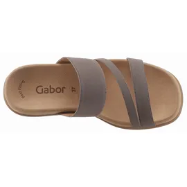 Gabor Pantolette mit atmungsaktivem Lederfutter, Gr. 37 (4,5), grau Schuhe 77533325-37