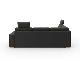 sit&more Ecksofa SIT & MORE "Quincy L-Form", grau (dunkelgrau), B:249cm H:82cm T:213cm, Sofas, Ecksofa, wahlweise mit Bettfunktion und Bettkasten