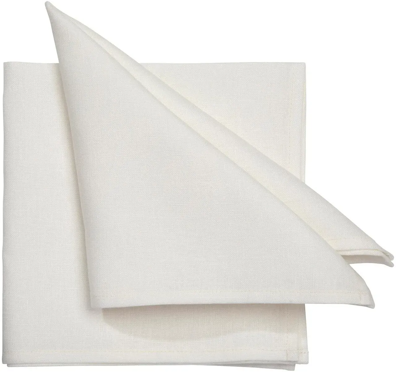 Pichler Leinen Tischwäsche Pure Serviette 45x45 cm | weiss - weiß