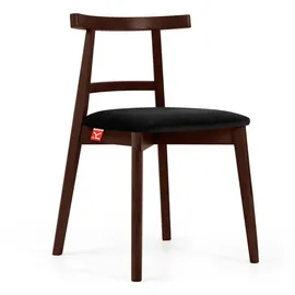 Konsimo Holzstuhl 2er-Set ¦ schwarz ¦ Maße (cm): B: 47 H: 76