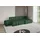 altdecor Ecksofa Cord mit Schlaffunktion 3-Sitzer Grün