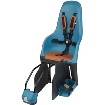 minia for Frame 8405600004 - Fahrradrücksitz für Kinder mit Verankerung im Gestell, geeignet für Kinder von 9 Monaten bis 6 Jahren in blau.