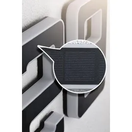 Paulmann Bundle Solar LED Hausnummernleuchte Nummer 10 - Schwarz