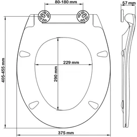 Bemis Click&Clean Slim WC-Sitz Weiß