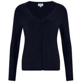 CASH-MERE.CH Strickjacke V-Ausschnitt Blau S