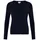 CASH-MERE.CH Strickjacke V-Ausschnitt Blau S