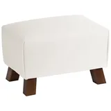 58 aufm Kessel Polsterhocker Kaylah Leder 0 x 0 x 0 cm Weiß