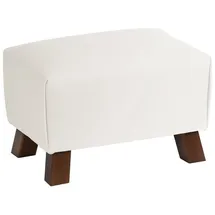 58 aufm Kessel Polsterhocker Kaylah Leder 0 x 0 x 0 cm Weiß