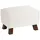 58 aufm Kessel Polsterhocker Kaylah Leder 0 x 0 x 0 cm Weiß