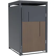 FM-SOLAR Mülltonnenbox 68 x 80 x 116 cm anthrazit