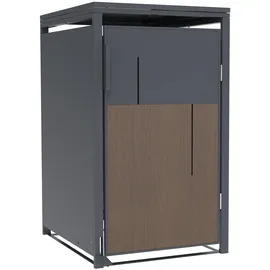 FM-SOLAR Mülltonnenbox 68 x 80 x 116 cm anthrazit