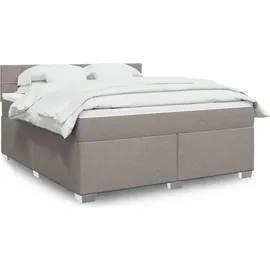 vidaXL Boxspringbett 180 x 200 cm Taupe