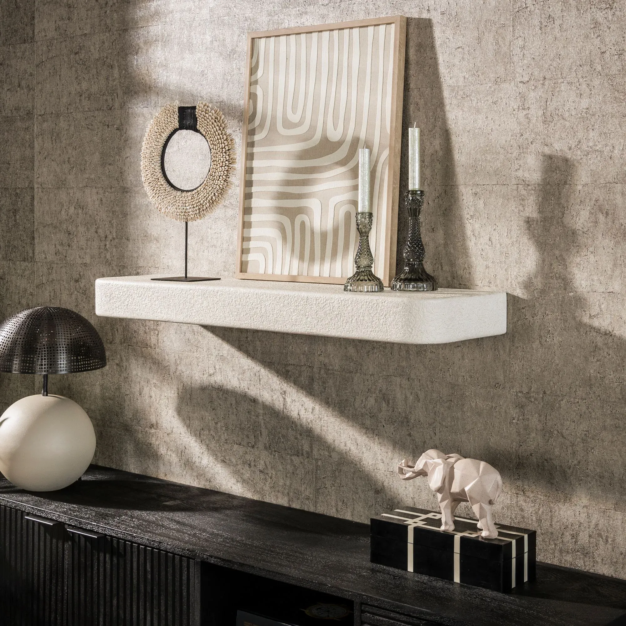 designline »Marmorverbundstoff« Wandregal stone 100cm 100 cm