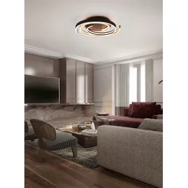 Trio Caya 1 LED Deckenleuchte 50 x 50 cm Messing