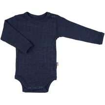 Joha Body langarm Rippqualität Wolle/Seide, blau, 68