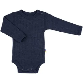 Joha Body langarm Rippqualität Wolle/Seide, blau, 68