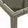 vidaXL Gartentisch mit Glasplatte Hellgrau 90x90x75 cm Poly Rattan