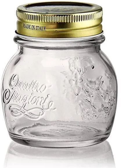150 ml Vasetto 'Quattro Stagioni', vetro, imboccatura: a vite