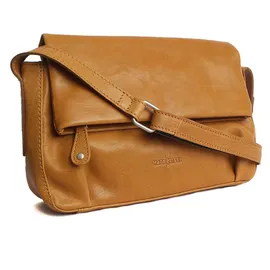 Margelisch Umhängetasche "Neffel 1", Damen, Gr. B/H/T: 26cm x 17cm x 8cm onesize, gelb, Leder, Taschen Umhängetasche, aus LWG zertifiziertem Leder