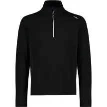 CMP Man Fleece Sweat Nero-Bianco 74UH