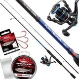 Fischzeux Profi Forellen Angelset komplett Fun-Tech – Carbon Spinnrute + Rolle, Barsch & Forelle (Rute 1,98 m (7-22g) + Rolle 2500FD)