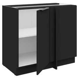 Küchen-Preisbombe Eckunterschrank 105 cm Schwarz