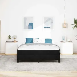 vidaXL Boxspringbett 160 x 200 cm Schwarz
