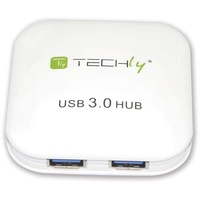 TECHLY IUSB3-HUB4-WH Schnittstellen-Hub 5000 Mbit/s Weiß