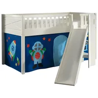 Vipack Hochbett Scott 90 x 200 cm Kiefer massiv lackiert weiß