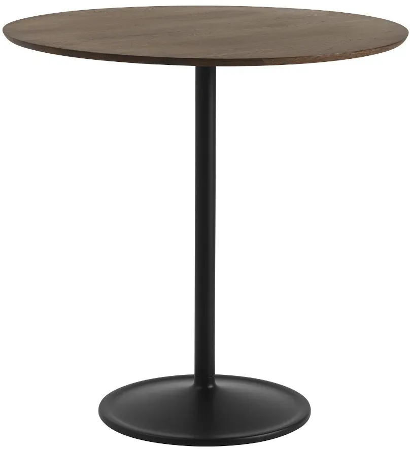 Muuto Soft Tisch, höhe 95 cm, eiche dunkel geölt / schwarz