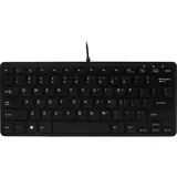 R-Go Tools Compact Tastatur DE schwarz (RGOECQZB)