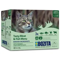 BOZITA Multibox Fleisch- und Fischpuddingstücke (12X85g)