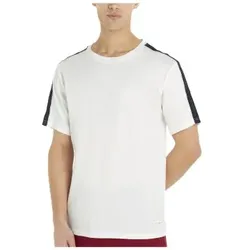 Tommy Hilfiger Established Stripe Sleeve T Shirt Weiß/Marine Baumwolle Small Herren