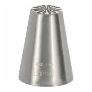 RBV Birkmann Birkmann Designtülle #100, Spritztülle, Garniertülle, Backzubehör, Edelstahl, Ø 1.7 cm, 411562