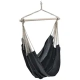 casa.pro XXL Hängesessel 'Miramar' Hängesitz bis 150 kg Hängeschaukel Sessel Hängematte Indoor Outdoor Dunkelgrau