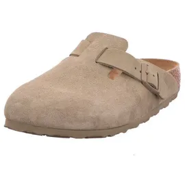 Birkenstock Boston Suede Leather schmal Khaki 44