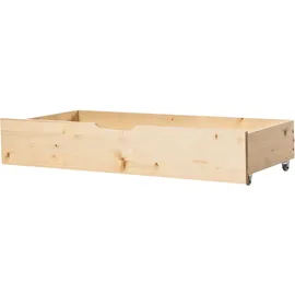 Beliani Bettschublade 2er Set Kiefernholz Cronat