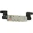 Riegler 5/3-Wegeventil, elektropneu., Mitte geschl., G 1/4, 24 V DC