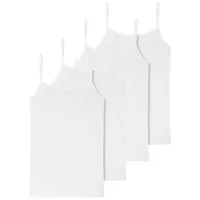 SCHIESSER Spaghetti Top 95/5 Organic Cotton in Weiß | Gr.: 48
