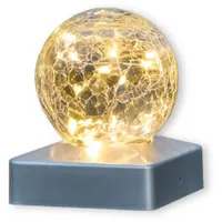 Colourliving Zaunbeleuchtung Solar LED Pfostenlampe Pfostenkappe Zaunpfosten Abdeckung beleuchtet
