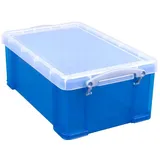 Really Useful Box Aufbewahrungsbox 9l, blau/transparent