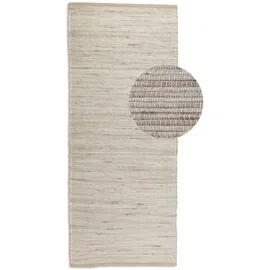 HANSE HOME "Dhaka Juteteppich", grau (grau,braun), B:80cm H:5mm L:200cm, Jute, Teppiche, Teppich, Läufer, handgewebt, Jute, Wolle, Natur, Wohnzimmer, Flur, Klassisch