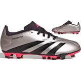 Adidas Predator Club FxG JR Kinder-Fußballschuhe Größe: 35.5 - silber/schwarz-35.5